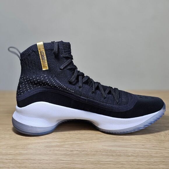 Under Armour Curry 4 'More Dimes' Women's Shoes 9.5 1298306-001 Black Gold White - Picture 12 of 15